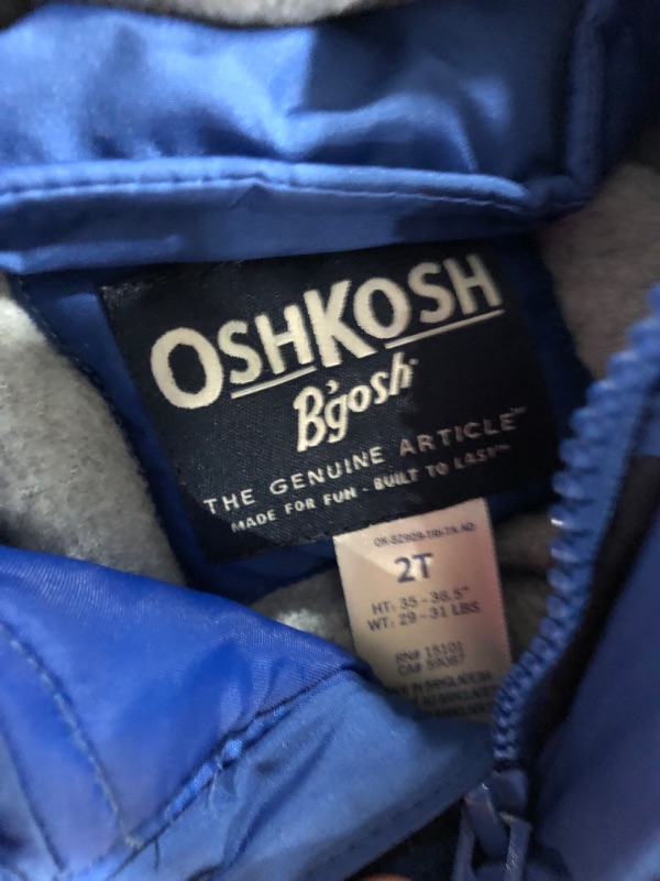 Photo 4 of OshKosh B'Gosh Baby Boys' Ski Jacket and overalls  2T
