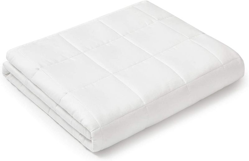 Photo 1 of 15lb Weighted Blanket White SZ 80" x 90"