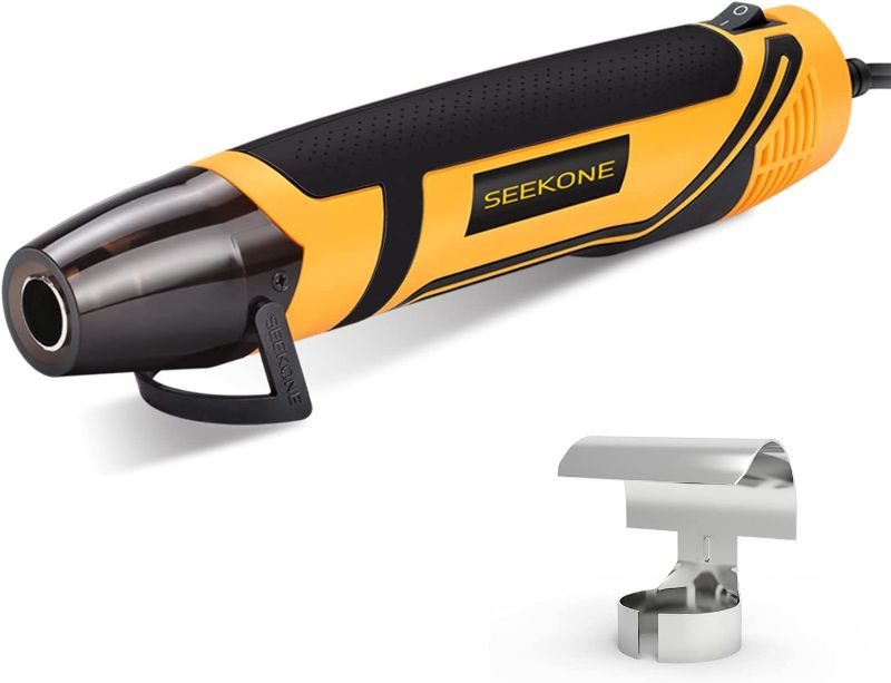 Photo 1 of SEEKONE Mini Heat Gun, 350W 662? (350?) Fast Heat Handheld Hot Air Gun Tool with Reflector Nozzle and 4.9Ft Long Cable Overload Protection for Craft Embossing, Shrink Wrapping and Stripping Paint
