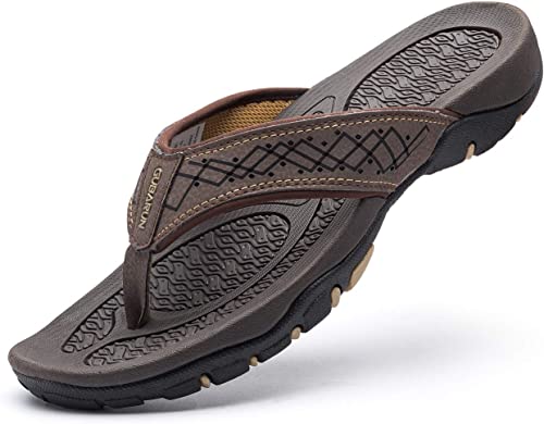 Photo 1 of GUBARUN Mens Sport Flip Flops Comfort Casual Thong Sandals Outdoor SZ 10
