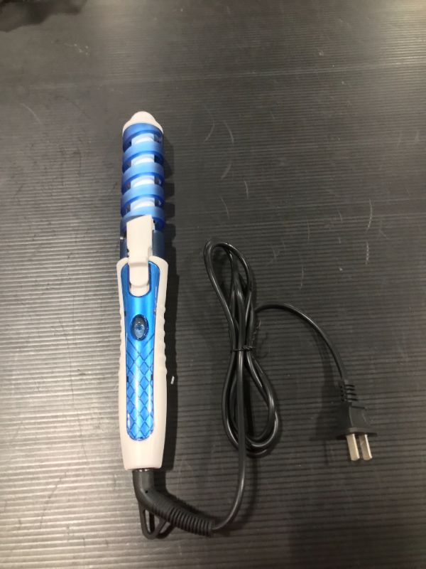 Photo 1 of Tomorotec Professional Spiral Curl Ceramic Spiral Styler Curling Iron Hair Blue
