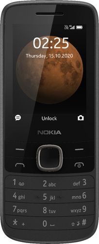 Photo 1 of Nokia 225 4G 2.4" QVGA 64MB 1-SIM GSM Feature Phone, 128MB RAM, Unlocked, Black

