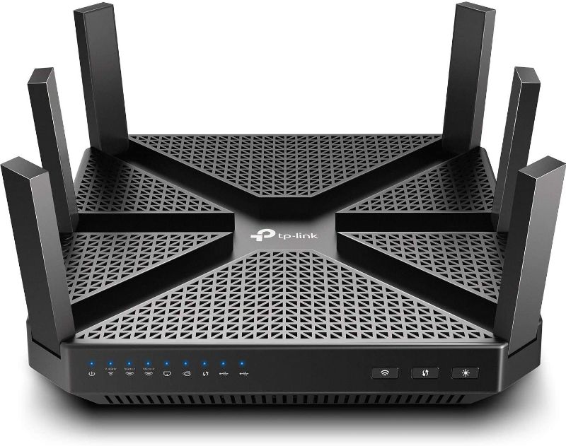 Photo 1 of Router WiFi inteligente TP-Link AC4000 – Router Tri Banda, MU-MIMO, Servidor VPN, Antivirus/Control Parental, CPU de 1,8 GHz, Gigabit, Beamforming, (Archer A20), Negro
