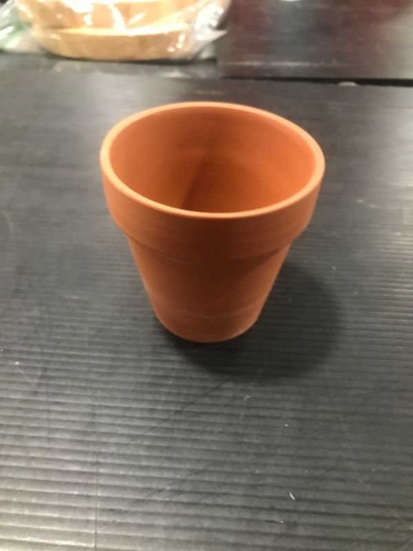 Photo 2 of 20 Pieces of 3" Mini Flower Pot with Drainage Device Succulent Plant Pot The Best Gift for Auntie in Home Office, Window sill, Wedding Decoration
