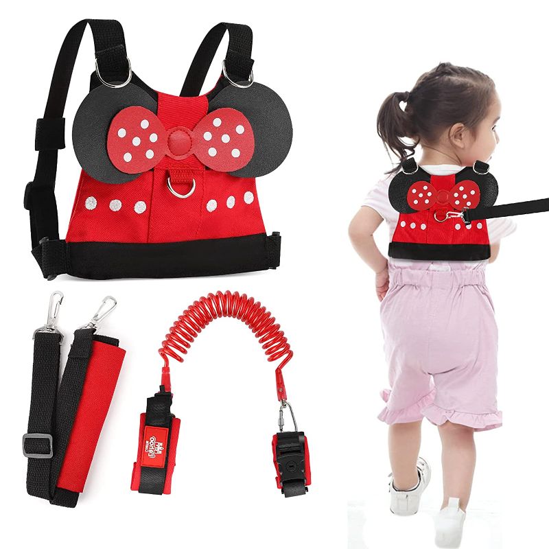 Photo 1 of Lehoo Castle Toddler Leash for Walking, Baby Leashes for Toddlers 4-in-1, Kid Leashes for Girls, Child Safety Leash Anti Lost Wrist Link (Minnie)
