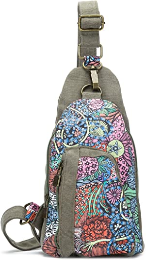 Photo 1 of Black Butterfly Outdoor Chest Pack Crossbody Bag for Women Girls Travel Daypack
