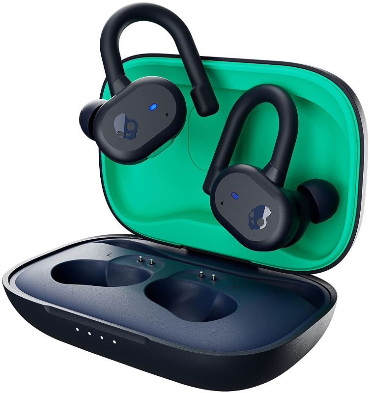 Photo 1 of Skullcandy Push Active True Wireless in-Ear Earbud - Dark Blue/Green
