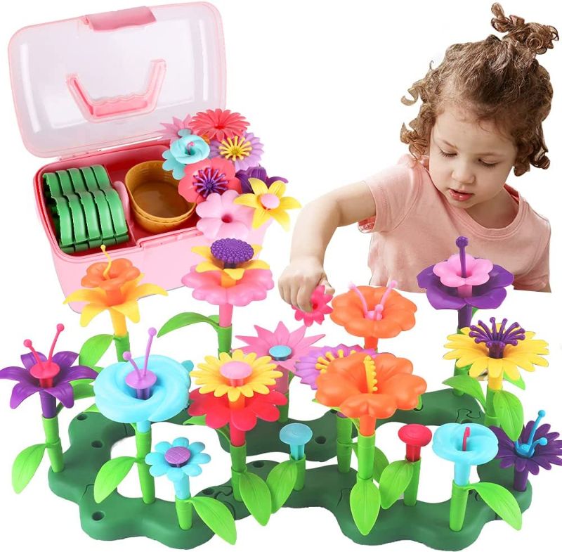 Photo 1 of CENOVE Toddler Toys Gifts for Girls Age 3 4 5 6 Year Old Flower Garden Building Toy Educational Activity Stem Toys for Preschool Children(130 Pcs)
