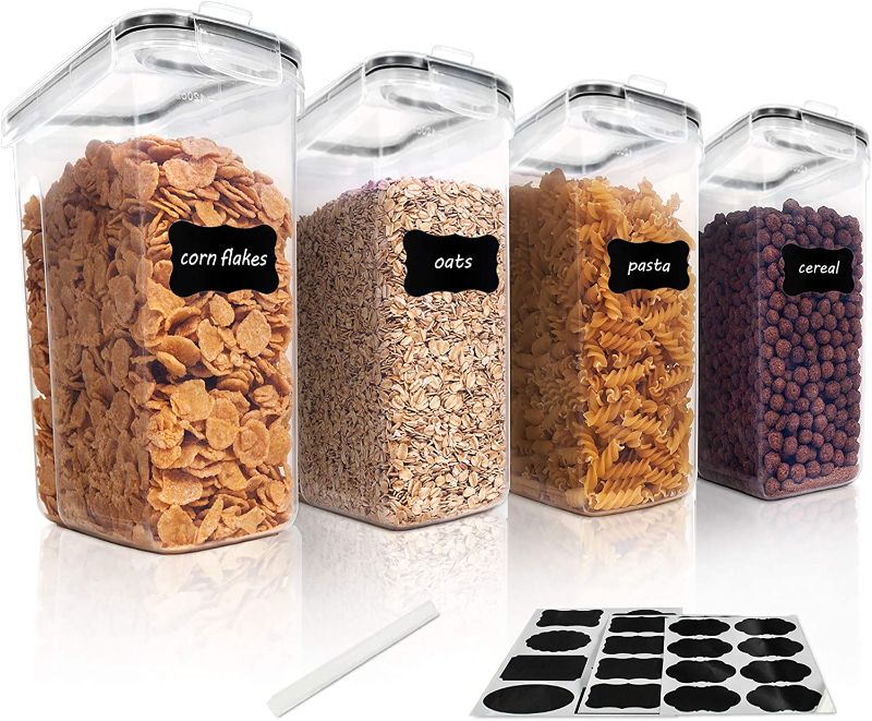 Photo 1 of (6 PACK) Cereal Storage Container Set with lables
