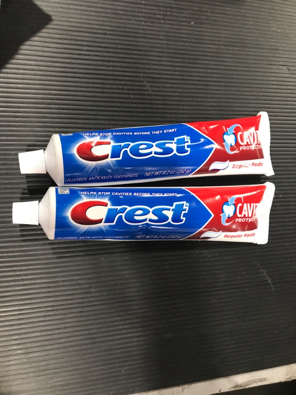 Photo 3 of Crest Toothpaste 8.2 Ounce Cavity Protection Regular (Pack of 2)
