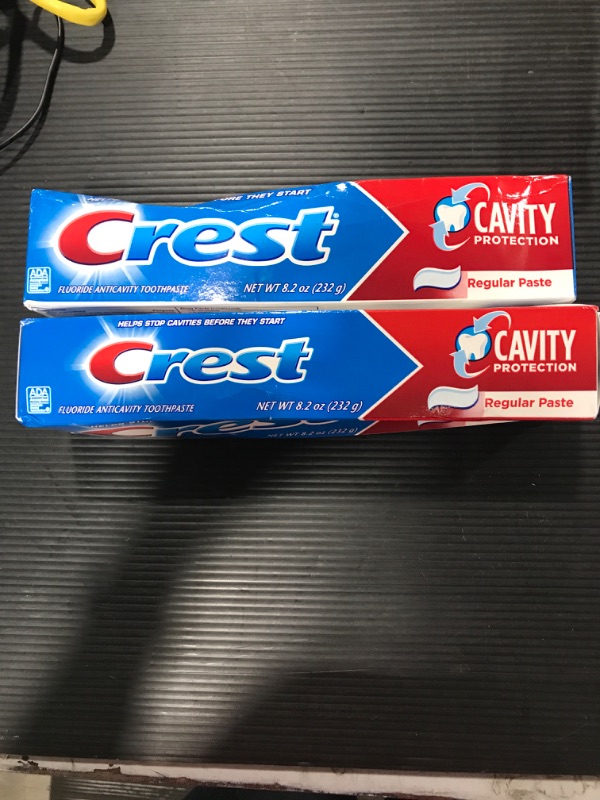 Photo 2 of Crest Toothpaste 8.2 Ounce Cavity Protection Regular (Pack of 2)
