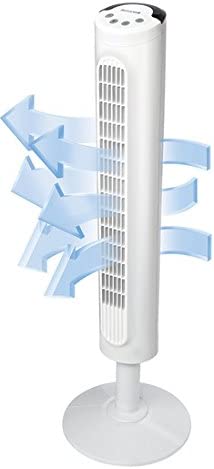 Photo 1 of 38" Oscillating Tower Fan - with 3 Speeds, White
