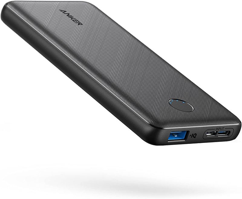 Photo 1 of Anker Portable Charger, 313 Power Bank (PowerCore Slim 10K) 10000mAh Battery Pack with High-Speed PowerIQ Charging Technology and USB-C (Input Only) for iPhone, Samsung Galaxy, and More
