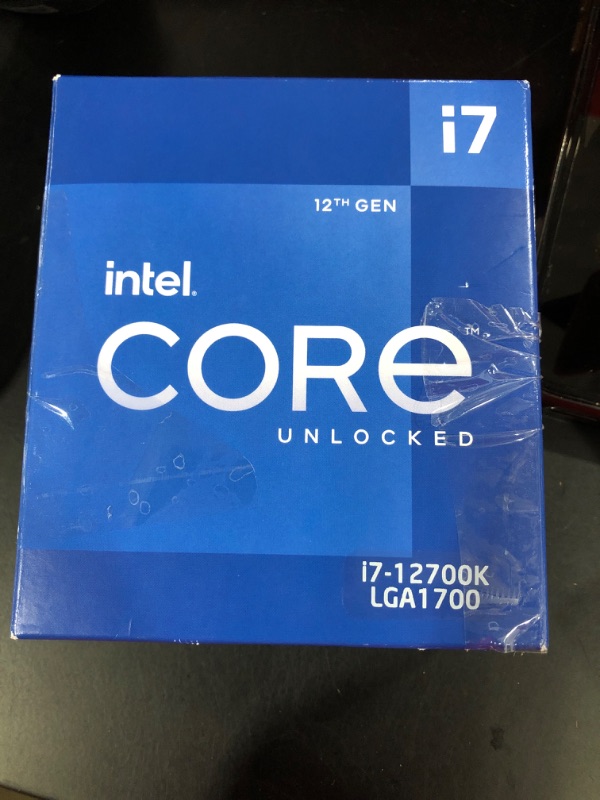 Photo 2 of Intel Core i7-12700K Desktop Processor 12 (8P+4E) Cores up to 5.0 GHz Unlocked  LGA1700 600 Series Chipset 125W
