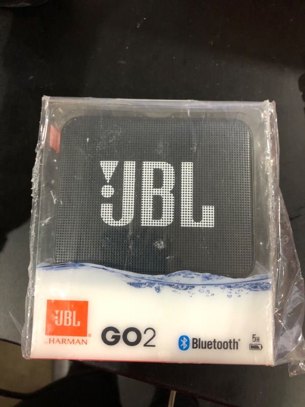 Photo 2 of JBL GO2 - Waterproof Ultra-Portable Bluetooth Speaker - Black
**works tested**