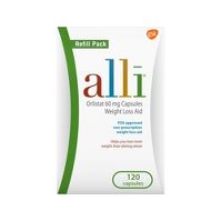 Photo 1 of ALLI Orlistat 60 mg Capsules Weight Loss Aid Refill Pack - 120ct

