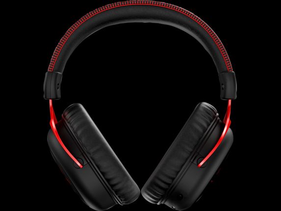 Photo 1 of HyperX - Cloud II Wireless 7.1 Surround Sound Gaming Headset for PC, PS5, and PS4 - Black/Red