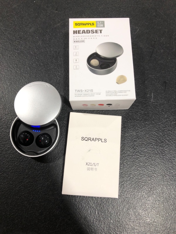 Photo 2 of 2020 TWS X21S Bluetooth 5.0 Wireless Earphone Noise Reduction HD Call Earbuds Mini Invisible mini Headset with Charging Case