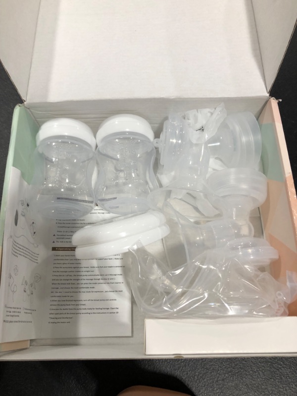 Photo 2 of Electric Double Breast Pump, Breastfeeding Pump with 2 Modes & 10 Levels,Ultra-Quiet Rechargeable Milk Pump for Travel&Home