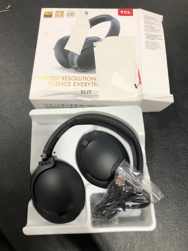 Photo 1 of TCL MIDNIGHT BLUE ON-EAR NOISE CANCELLING HI-RES WIRELESS HEADPHONES WITH BUILT-IN MIC - ELIT400NCBL