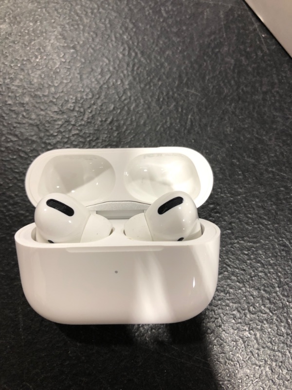 Photo 2 of Apple AirPods Pro Wireless Earbuds with MagSafe Charging Case. Active Noise Cancelling, Transparency Mode, Spatial Audio, Customizable Fit, Sweat and Water Resistant. Bluetooth Headphones for iPhone