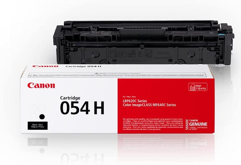 Photo 1 of Canon Genuine Toner, Cartridge 054 Black, High Capacity (3028C001) 1 Pack, for Canon Color imageCLASS MF641Cdw, MF642Cdw, MF644Cdw, LBP622Cdw Laser Printer, Black High Capacit
