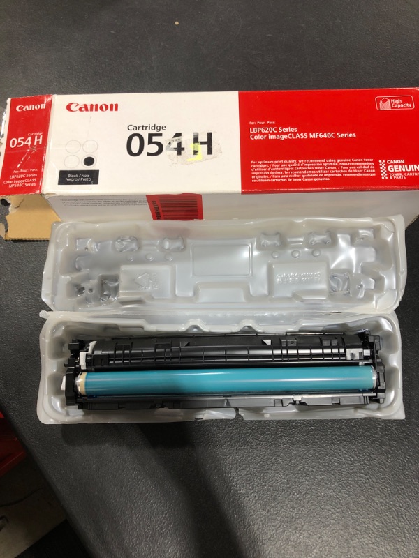 Photo 2 of Canon Genuine Toner, Cartridge 054 Black, High Capacity (3028C001) 1 Pack, for Canon Color imageCLASS MF641Cdw, MF642Cdw, MF644Cdw, LBP622Cdw Laser Printer, Black High Capacit
