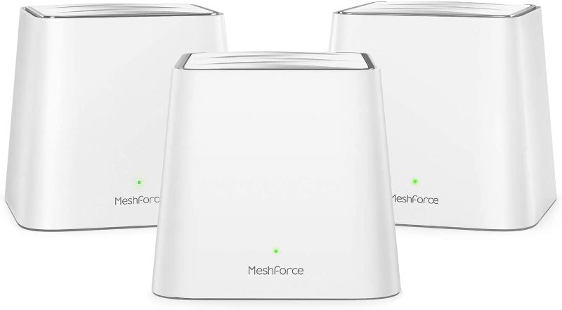 Photo 1 of Meshforce Mesh WiFi System M3s Suite - Up to 6,000 sq. ft. Whole Home Coverage - Gigabit WiFi Router Replacement - Mesh Router for Wireless Internet (3 Pack)