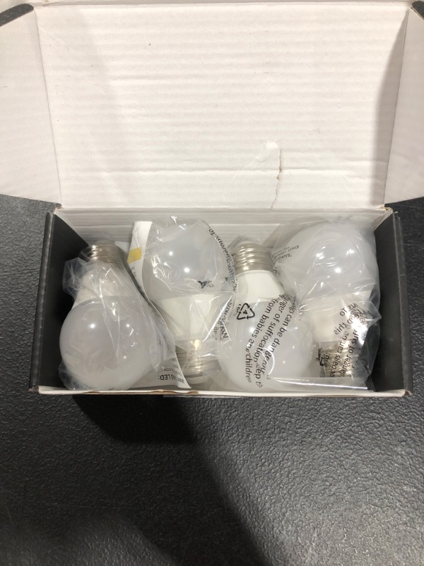 Photo 2 of LOHAS Bug Light Bulb Yellow LED Bulbs, Outdoor Porch Lights, Amber Bedroom Night Light Bulb A15 Bugs LED Bulbs, 40W Equivalent E26 Edison Bulb(5W), Warm LEDs Hallway Lighting Decorative Lamps(4 Pack)