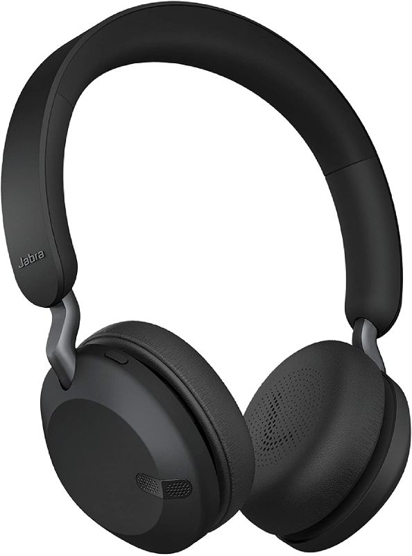 Photo 1 of Jabra Elite 45h, Titanium Black – On-Ear Wireless Headphones with Up to 50 Hours of Battery Life, Superior Sound with Advanced 40mm Speakers – Compact, Foldable & Lightweight Design