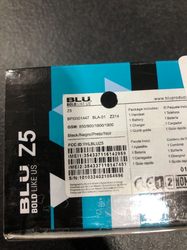 Photo 3 of BLU Z5 -GSM Unlocked Dual Sim -Blue