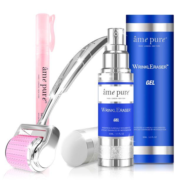 Photo 1 of ÂME PURE Micro needle Dermaroller, anti aging, wrinkles, pigmentation, sagging skin, WrinklEraser BASIC kit (3 pcs)