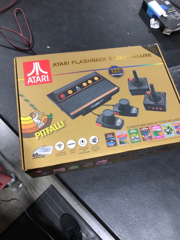 Photo 4 of Atari Flashback 8 Gold DELUXE with 120 Games - Includes 2 Controllers and 2 Paddles