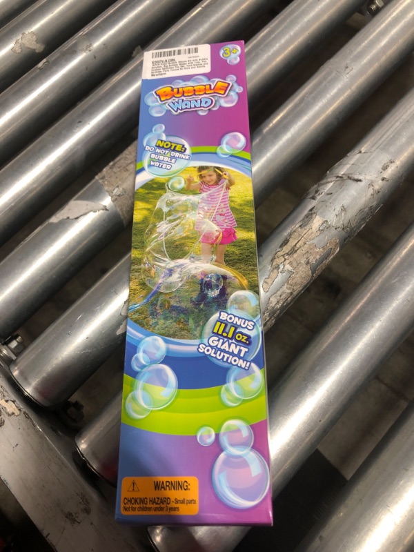 Photo 1 of 15PCS Giant Bubble Wands Kit with Bubble Solution, Big Bubble Maker with Tray, Fun Outdoor Activities Toy Set, Yard Games and Birthday Party Favors for Kids and Adults
