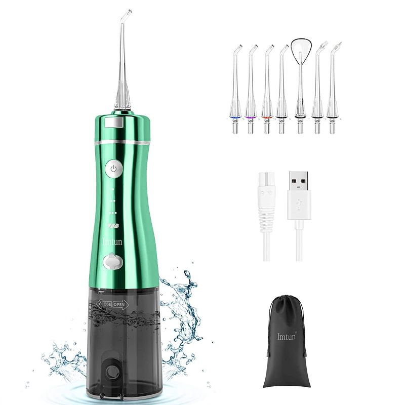 Photo 1 of Water Flosser Cordless Dental - Imtun 3-Mode Dental Oral irrigator, Portable and Rechargeable IPX7 Waterproof Powerful Battery Life Water Dental Cleaner Selected for Home Travel
