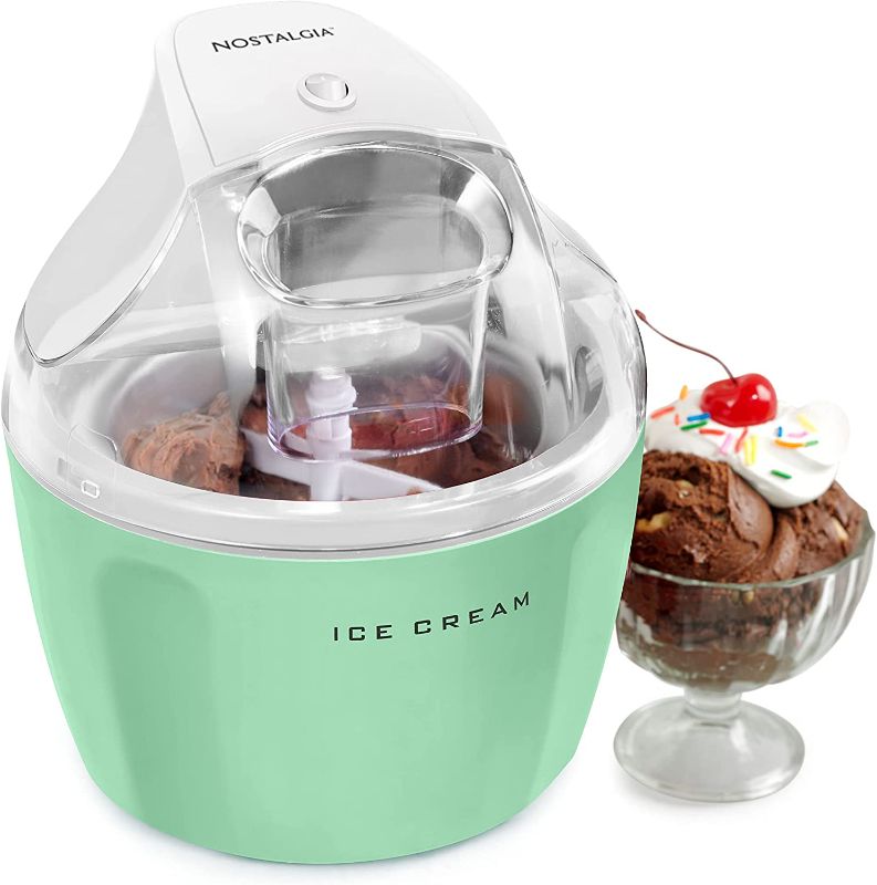 Photo 1 of Nostalgia 1.5-Quart Electric Ice Cream, Frozen Yogurt, Gelato and Sorbet Maker, Jadeite
