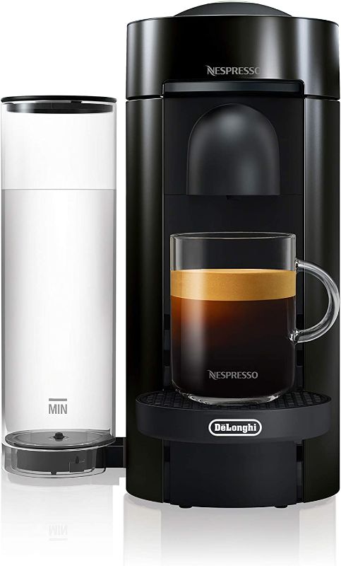 Photo 1 of Nespresso Vertuo Plus Coffee and Espresso Machine by De'Longhi with Aeroccino, Ink Black
