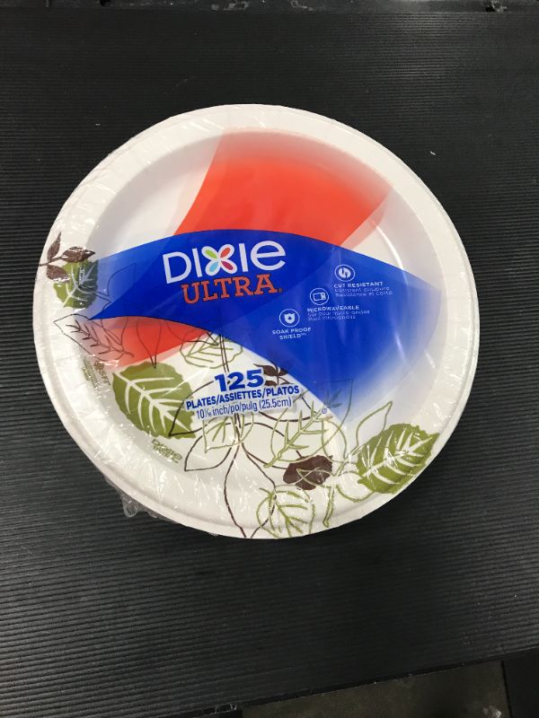 Photo 2 of 
Dixie Pathways Soak Proof Heavyweight Paper Plates, 10 in, 125/Pack