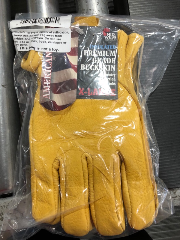 Photo 2 of Midwest Gloves & Gear Size L Leather Palm Gloves,850TH-L
