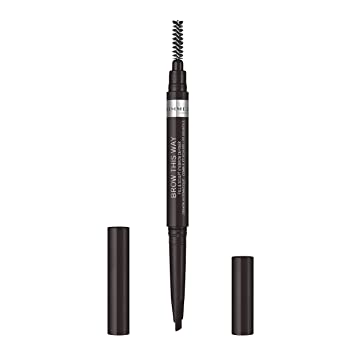 Photo 1 of Rimmel Brow This Way Fill & Sculpt Eyebrow Definer, Soft Black (Pack of 5)
