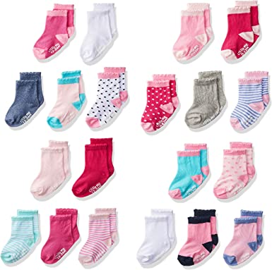 Photo 1 of Little Me 20-Pack Newborn Baby Infant & Toddler Girls Socks, 0-12/12-24 Months, Assorted Size Pack
