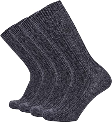 Photo 1 of Enerwear 4 Pack Women's Wool Casual Crew Boot Socks. Size 9-11
