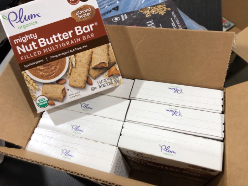 Photo 2 of Plum Organics Sandwich Bars | Mighty Tots | Almond Butter | 5 Count | 8 Pack | Organic Snack for Kids, Toddlers EXPIRED!!**BEST BY:07/27/2022**