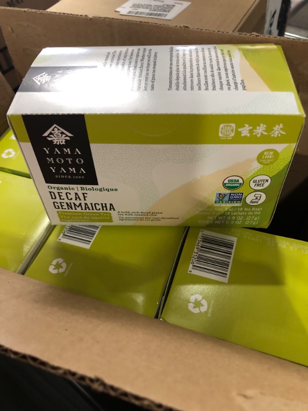 Photo 3 of (6 PACK) Yamamotoyama Organic Decaf Genmai Cha Tea Bag (Organic Decaf Roasted Rice Green Tea)
