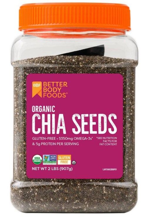 Photo 1 of BetterBody Foods Organic Black Chia Seeds - 2lb

