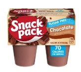 Photo 1 of (12 PACK) Snack Pack Pudding Sugar Free Chocolate 