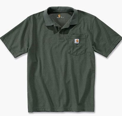 Photo 1 of Carhartt Men's Loose Fit Midweight Short-Sleeve Pocket Polo LARGE
