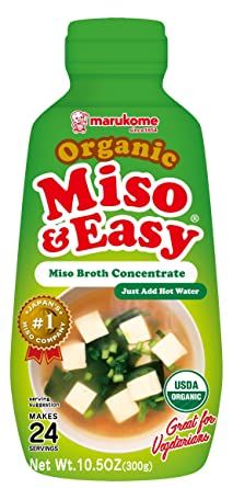 Photo 1 of (2 PACK) Marukome Miso & Easy Organic Broth Concentrate, 10.5 Ounce. best by 09/2022