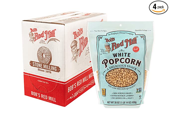 Photo 2 of Bob's Red Mill Whole White Popcorn, 30-ounce (Pack of 4) best by 04/2026