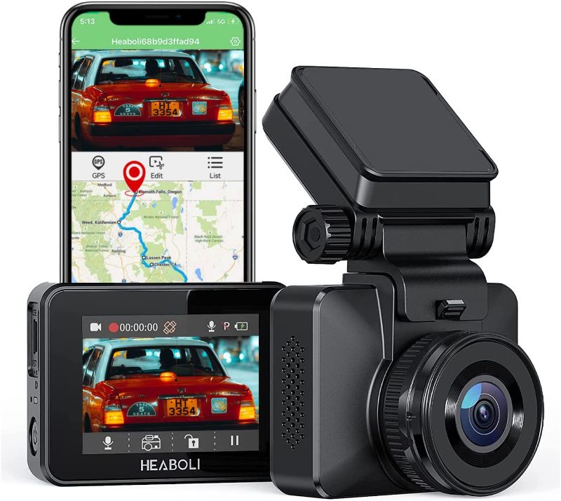 Photo 1 of (PARTS ONLY) Heaboli 4K Dash Cam with WiFi, GPS and Speed, Front Dash Camera for Cars with Super Night Vision, 24-Hour Parking Monitor,Loop Recording,170° Wide Angle,Support APP
